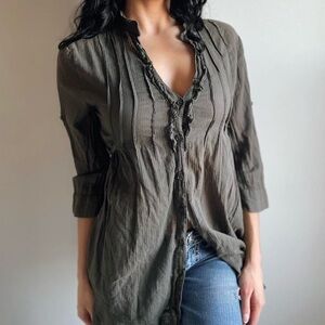 Y2K whimsygoth ruffle cardigan